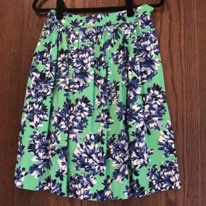 J Crew Floral Skirt